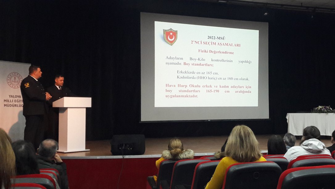 OKUL REHBER ÖĞRETMENLERİNE YÖNELİK MİLLİ SAVUNMA ÜNİVERSİTESİ TANITIM TOPLANTISI YAPILDI