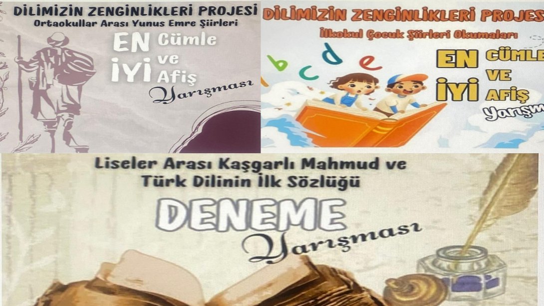 DİLİMİZİN ZENGİNLİKLERİ PROJESİ KASIM AYI ETKİNLİK PLANI KAPSAMINDA İLİMİZ GENELİNDE DÜZENLENEN YARIŞMA SONUÇLARI AÇIKLANDI.